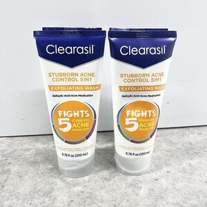 Clearasil Stubborn Acne Control 5 in 1 Exfoliating Wash 4 PACK